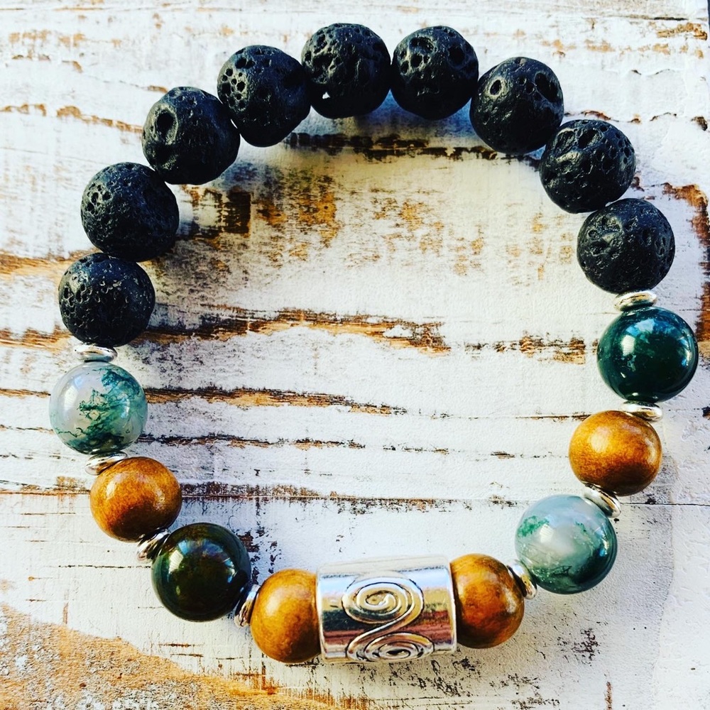 Boho Bracelet Stack Essential Oil Diffuser Stack - Picture 2 of 8